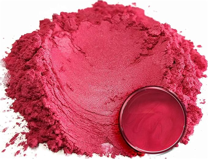 Eye Candy Pigments Premium Red Mica Powder - Rainbow Red (50gr) - for Epoxy, Resin, Soap, Paint, Woodworking, Acrylic Pouring, Bath Bombs, Fishing Lures - DIY Arts and Crafts Additive