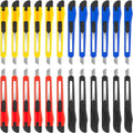 DIYSELF 24Pack Box Cutters (9MM Wide Blade Cutter) Utility Knife Box Cutter Retractable, Compact, Extended Use for Heavy Duty Office, Home, Arts Crafts, Hobby(Mix)