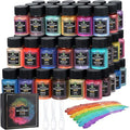 Mica Powder for Epoxy Resin, 72 Colors, 0.35 oz(10g) Bottles Mica Glitter, Mica Pigment for Lip Gloss, Soap Making, Bath Bomb, Art Crafts, Resin Dye, Nails
