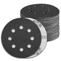 100 Pcs 5 inch Wet Dry Sanding Discs Grit 320 Hook and Loop 8 Hole Silicon Carbide Orbital Sander Sandpaper