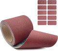 120 Grit Emery Cloth Roll, 4.5 Inch Wide 32.8 Ft Long (Equals 1/4 Sheet Sandpaper 71 Pcs) Abrasive Sandpaper Rolls for Metal Automotive Wood Furniture Sanding Paper Drum Palm Sander (120 Grit)