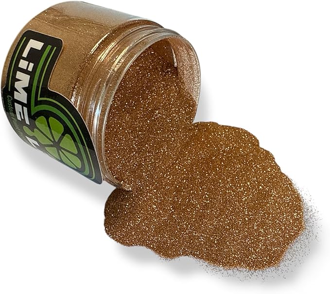 LiME LiNE Sprayable Metal Flake Paint Additive: Solvent Resistant Glitter for Automotive Custom Painting (Copper.)