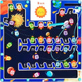 Magnetic Alphabet Maze Board - Letter Puzzle Rockets, Fine Motor Skills Toys for Toddlers 3+ Years, Montessori Sensory Toys for Girls & Boys