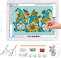 A3 LED Light Box for Tracing, elice Artist Drawing Lightbox Light Table Light Pad Light Copy Board, Up to 8000 Lux Super Bright Lightpad for Cricut Weeding Vinyl, Diamond Painting, Sketching (White)