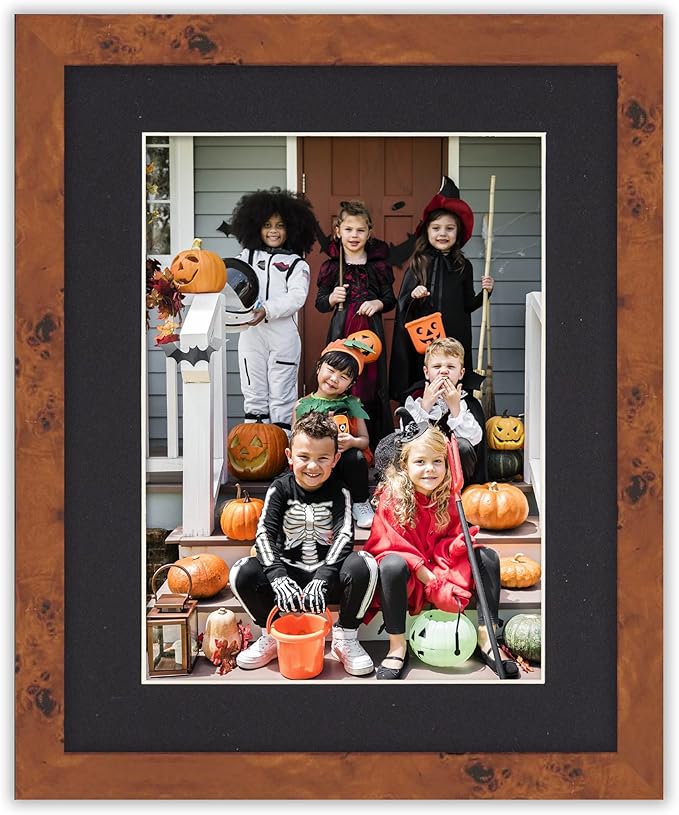 Poster Palooza 8x10 Mat Bevel Cut for 5.5x8.5 Photos - Acid Free Black Precut Matboard - For Pictures, Photos, Framing - 4-ply Thickness