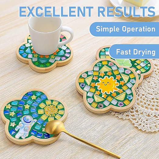 Mosaic Crystal Grout, Mosaics Tile Tools, Mosaic Tile Accessories – Essential for Handmade Grouting and Perfect for DIY Craft Projects (Green, 8.8oz)