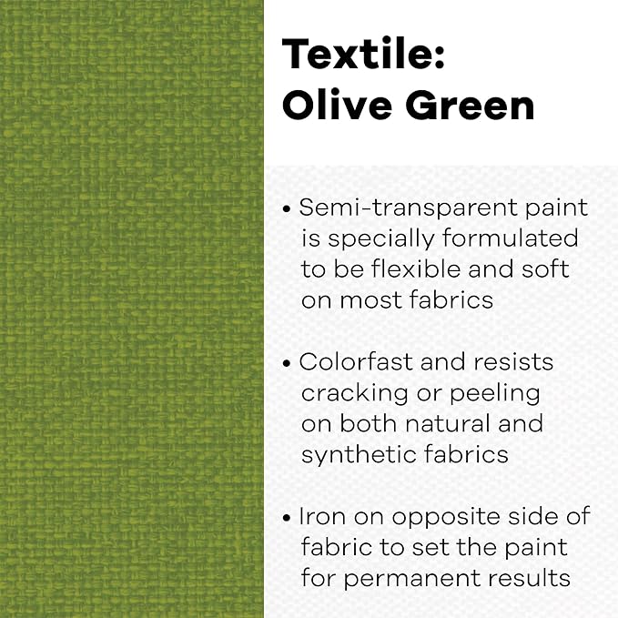 Jacquard Textile Color Paint, Olive Green