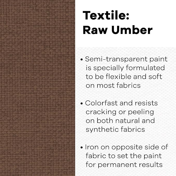 Textile Color Paint RAW Umber
