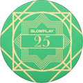 SLOWPLAY Nash Ceramic Poker Chips in Bulk, Casino Grade Ceramic 12-Gram Poker Chip for Texas Hold'em, 43mm Professional Chips Pack of 50 with Denomination of 25