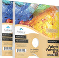Bellofy 2X Disposable Palette Paper 9x12 Inches | Mess-Free Paper Artist Palette for Acrylic, Oil Paint | Perfect Painting for Artists, Kids & Beginners | Easy-to-Use Tear-Off Sheets for Mixing Colors