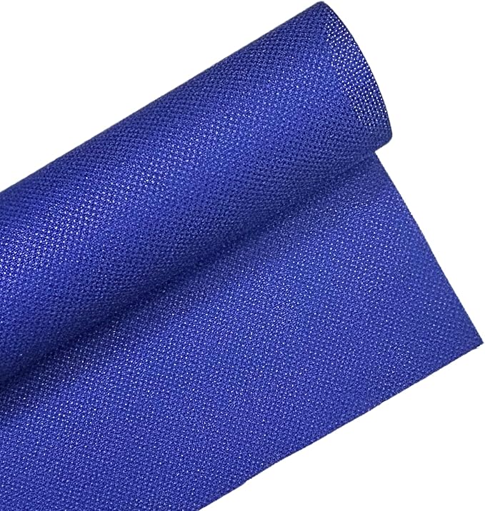 2 Sheets of Royal Blue 14 Count Aida Cloth – 21 x 21 Inch Pre-Cut Fabric Squares – Cross Stitch Fabric – 100% Cotton – Ideal for Needlework & Embroidery – The Knotty Unicorn