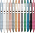 Ballpoint Pens Black Ink Ball Point Pen with Super Soft Grip Medium Point 1.0mm Office Pens (Silver 12-count)