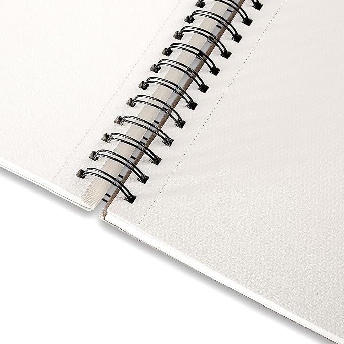 Ashby - Watercolor Paper Pads (5.5" x 8.5") - Pack of 3 (108 Total Sheets) - 140lb (300 GSM) Spiral Bound Notebook, Acid-Free, Cold Press - Ideal for Most Wet & Dry Media, Journaling and Drawing