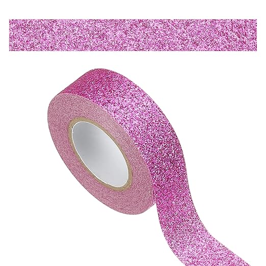 PATIKIL 1 Roll Glitter Paper Washi Tape, Washi Decorative Tape for Crafts, Purple