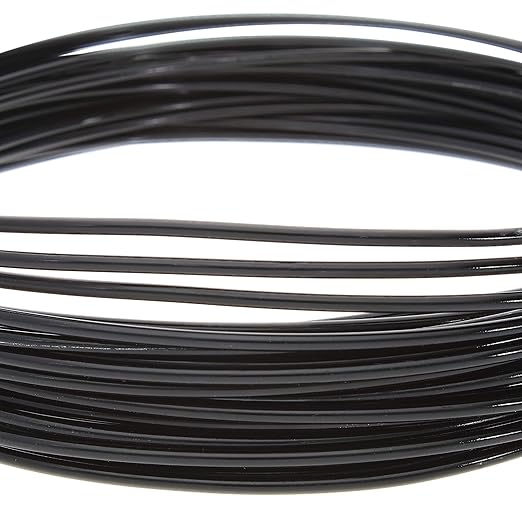 The Beadsmith Anodized Aluminum Wire – 12 Gauge – 39 feet – Black Color – Bendable Craft Wire Used to Jewelry Making, Wire Wrapping, Sculpting, Floral, Modeling and Other DIY Arts & Crafts