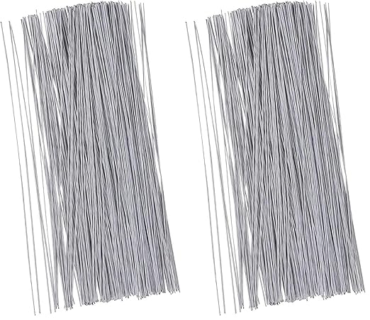 Juvale 600-Pack White 18 Gauge Floral Wire Stems - 16 in Length - Pre-Cut & Bendable Craft Wire - for DIY Artificial Flower Arrangements