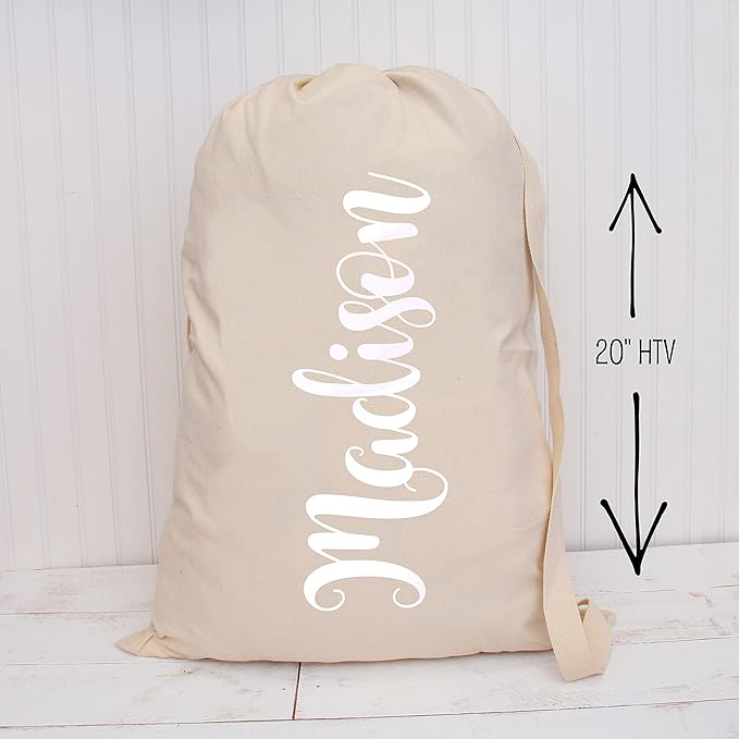Threadart Metallic White Heat Transfer Vinyl Film | Custom Cut Roll 20" Wide by The Yard | Compatible with Venture Explore and Maker, Silhouette Cameo, & Large Format Cutters