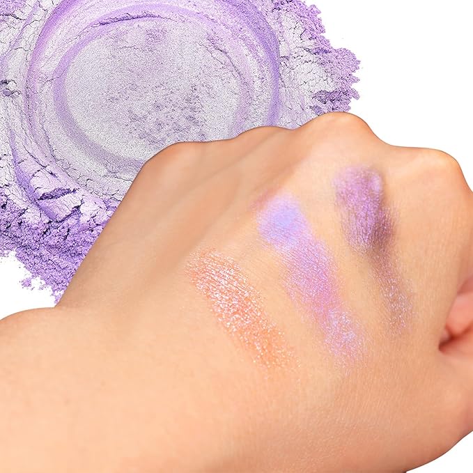 SEISSO Light Purple Mica Powder for Epoxy Resin 1.7 oz /50g Powdered Pigment for Soap Colorant Bath Bomb Dye, Cosmetic Grade for Lip Gloss, Acrylic Nails Polish, Craft Projects