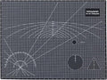 Falling in Art Self Healing Cutting Mat, 18x24" Cutting Mats for Sewing, Double-sided 5-Ply Fabric Cutting Board for Crafting, Quilting and Sewing Projects, Black