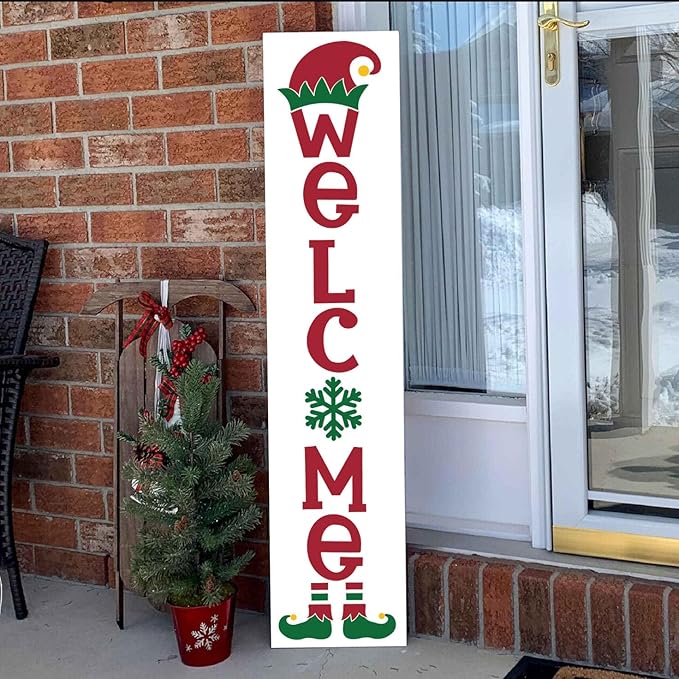 Christmas Stencils for Painting on Wood Let It Snow Stencil for Porch Sign Merry Christmas Stencil Believe Snowman Holiday Stencils for Crafts Reusable
