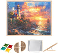 2 in 1 Rotating Tilting Puzzle Board with Drawers, 1500 Piece Jigsaw Puzzle Board with Protective Cover 4 Wheels 4 Sorting Trays, Puzzle Table for Puzzle Lovers, 35 X 27 Inch