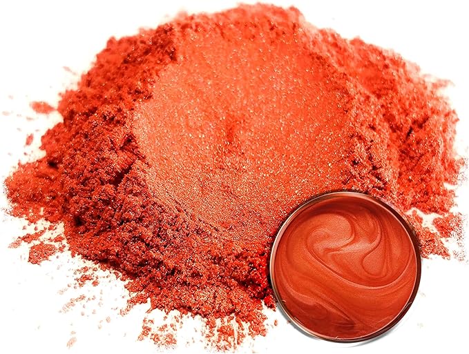Eye Candy Pigments Premium Orange Mica Powder - Tiger (50gr) - for Epoxy, Resin, Soap, Paint, Woodworking, Acrylic Pouring, Bath Bombs, Fishing Lures - DIY Arts and Crafts Additive