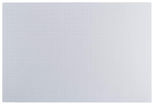 Dahle Vantage 10683 See-Through Premium Self-Healing Cutting Mat, 24"x36", 1/2" Grid, 5 Layers for Max Healing, Perfect for Crafts & Sewing, Clear