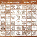 Sarcastic Painting Stencils for Crafts Reusable 3inch Funny Stencil Drawing Templates for Wood Sign DIY Crafts Fabrics Decor
