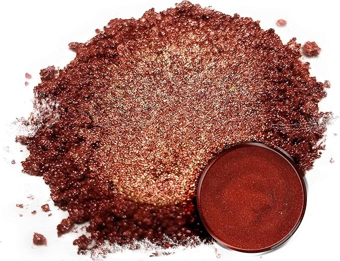 Eye Candy Pigments Premium Copper Mica Powder - Shinba Copper (25gr) - for Epoxy, Resin, Soap, Paint, Woodworking, Acrylic Pouring, Bath Bombs, Fishing Lures - DIY Arts and Crafts Additive