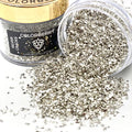 Colorberry Luxury Collection - Small Stone Chips & Glitter to Perfect Your Resin & Jesin Art & Artwork (Silver)