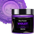 Violet Mica Powder Pigment (100g) -Cosmetic Grade Metallic Mica Powder for Epoxy Resin, Lip Gloss, Soap,Candle Making, Bath Bombs,Tumblers, Jewelry, Dyes, and DIY Crafting Projects(Violet, 3.5oz)