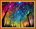 Magxvouy Cross Stitch Kits Stamped Full Range of Embroidery Kits,Cross Stitch Patterns Needlework Kits for Beginners 11CT Printed Kits&Aurora Tree 16x20 inch