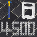 4500 Pcs Tile Leveling System Clips 1/32" (1.0mm) for Ceramic Tile and Stone Installation - DIY Tile Leveler Spacers Kit for Perfect Alignment(4500, 1/32)