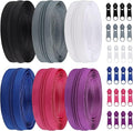 DOITEM 13 Yards 6 Pieces #5 Zippers Assorted Nylon Zipper Nylon Coil Zippers Colorful Sewing Zipper 24 Plastic Sliders for Sewing Supplies