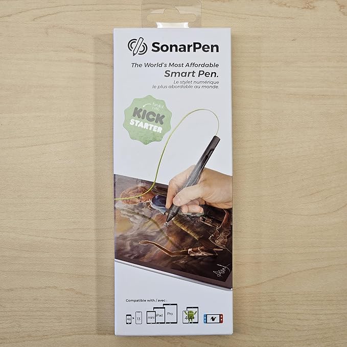 SonarPen - Pressure Sensitive Smart Stylus Pen with Palm Rejection and Shortcut Button. Battery-Less. Compatible with Apple iPad/iPhone/Android/Switch (Dirty Pink)