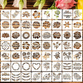 Flower Stencils for Painting 3inch Flower Stencil Small Floral Stencil Drawing Templates for Wood Wall Card DIY Projects