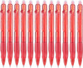 Aozora Erasable Pens Click Fine Point 0.7 mm Retractable Erasable Gel Pens for Completing Sudoku and Crossword Puzzles 12 Pack (Red)