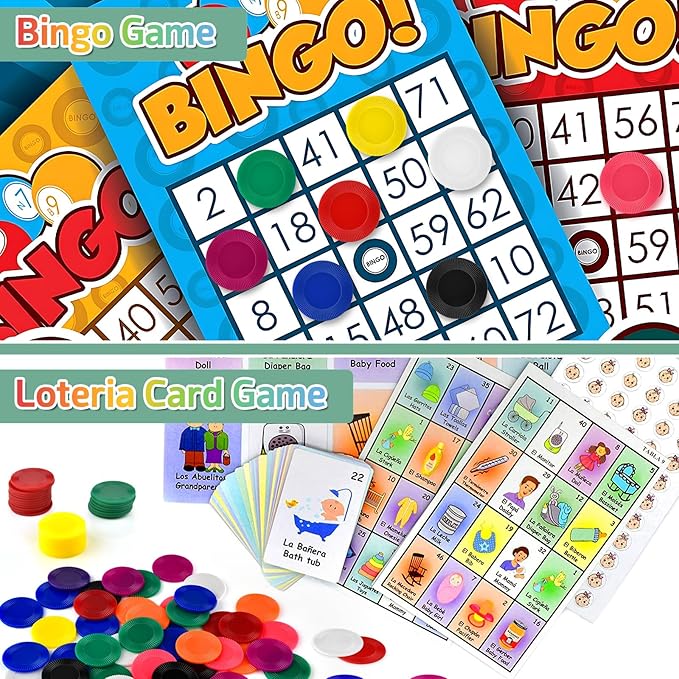 Coopay 4000 Pieces 10 Colors Plastic Poker Chips, 1 Inch Bingo Chips Bulk Learning Counters Disks Poker Card Game, Counting Markers for Math Practice, Game Tokens and Teaching Rewards, 25 mm