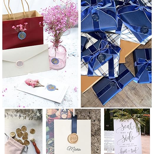 52pcs White Sealing Wax Sticks for Seal Stamp, Premium Glue Gun Sticks for Envelope Letter, Wedding Invitation Craft Adhesive, Great Gift Ideas (Mini Size)