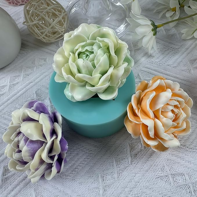 3D Jasmine Flower DIY Silicone Mold for Mousse Cake,Chocolate,Gum,Jelly,Ice,Soap,Candle,Wax,Aroma Plaster,Epoxy Decorations Making