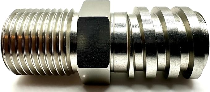 Aluminum Male Coarse Thread Adapter - Converts Drywall Corner Roller Handle to Acme 3/4" Threads to fit Paint Rollers, Stipple Brushes, Brooms, Mops & More - Lightweight & Durable