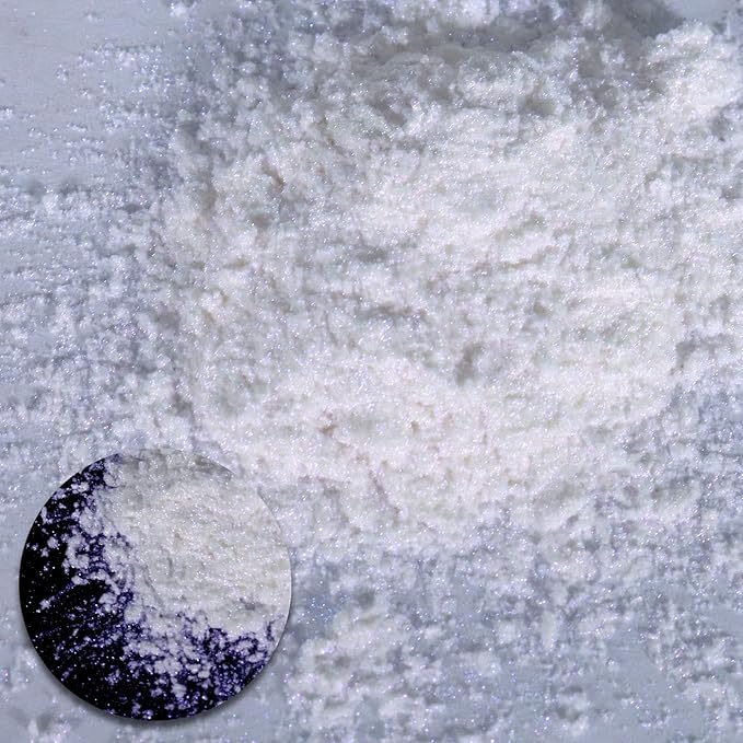Ceya Chameleon Mica Powder, 1.8oz/ 50g Fancy Starry Chrome Nail Powder, Cosmetic Grade Pearlescent Effect Color Shift Pigment for Epoxy Resin, Makeup, Nail Polish, Soap Dye, Candle Making, Slime