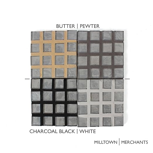 Milltown Merchants 8 oz Charcoal Black Grout - Great for Mosaic Making - 1/2 Pound of Mosaic Tile Grout