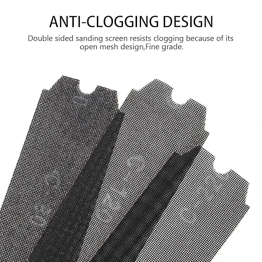 SCOTTCHEN Drywall Sanding Screen Mesh Sheet 11-1/4" x 4-3/16" Grit: #60,80,120,220,320-20pcs