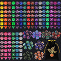 QMay 30 Sets Polyhedral Dice - 30 X 7 (210 Pieces) DND Dice with a D&D Dice Large Drawstring Bag, 30 Colors D4 D6 D8 D10 D% D12 D20, Great for Dungeons and Dragons, RPG, MTG,Role Playing Table Games