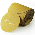 PSA Sanding Discs 6 Inch Adhesive Backed Sandpaper 100 Pack 60 Grit Self Adhesive Sanding Discs for DA Sander Self Stick for Wood, Auto Body Repair, Paint, Metal, and Plastic