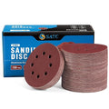 S SATC 150PCS 5 Inch 8 Holes Dustless Hook and Loop Sanding Discs, 240 Grit Sandpaper for Random Orbital Sander