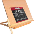 U.S. Art Supply X-Large 26" x 21" Adjustable Wood Art Drawing Board - 6 Angles, Beechwood Construction, Pencil Ledge, 24" T-Square - Ideal for Design, Drafting & Architecture Work