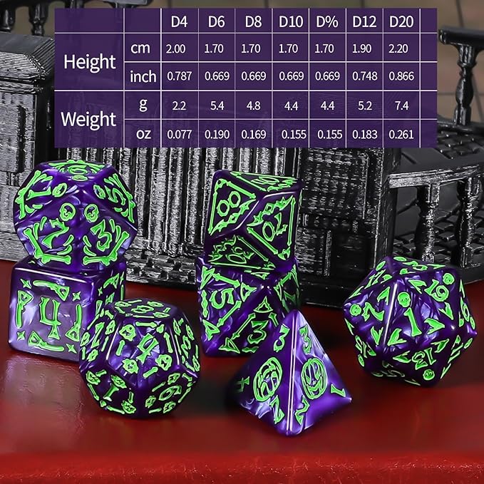 CiaraQ DND Dice Sets - 26 X 7 Polyhedral Dice (182pcs) with a Large Drawstring Bag for Dungeons and Dragons, Role Playing Table Game. Multiple Colors, Christmas/Halloween/Easter/Holiday Themed Dice