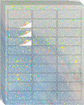 STARLIBOO 1" x 2-5/8" Address Labels- Holographic Color Stickers for Laser/Inkjet Printer mailing Labels 8.5"×11"- Holographic Star